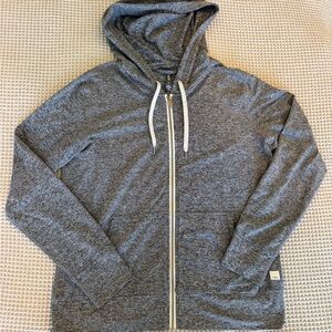 Vuori Halo Performance Hoodie 2.0 Heathered Gray Zip-Up
